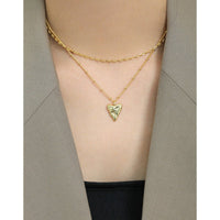 Women Irregular Love Heart 925 Sterling Silver Necklace - KIAHMILLA