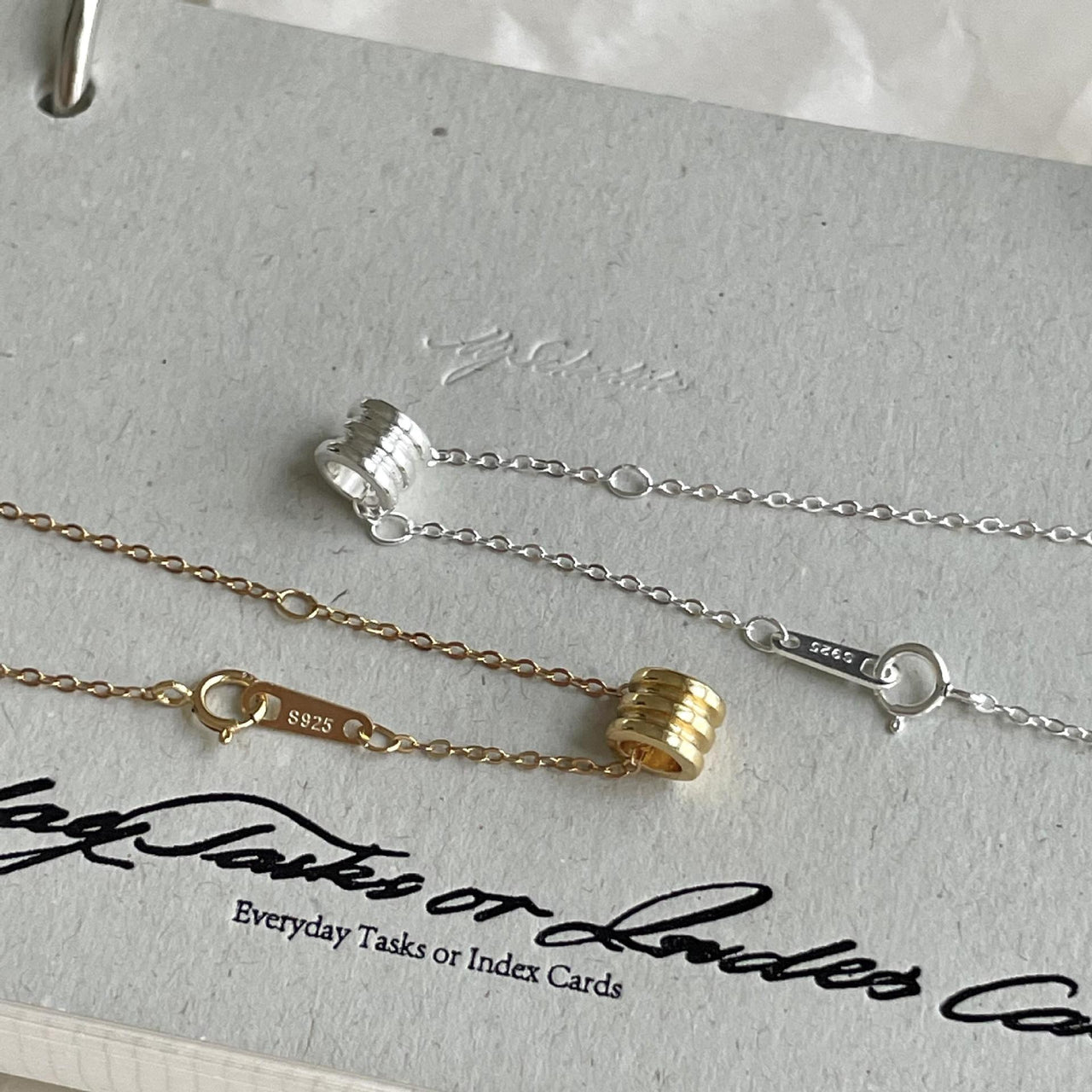 Women Simple Lucky Beads 925 Sterling Silver Necklace - KIAHMILLA