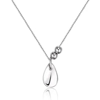 Women Waterdrop Beads 925 Sterling Silver Necklace - KIAHMILLA