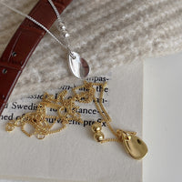 Women Waterdrop Beads 925 Sterling Silver Necklace - KIAHMILLA